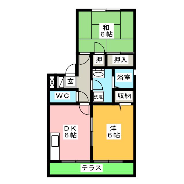 第6メゾン勝沼の間取り写真