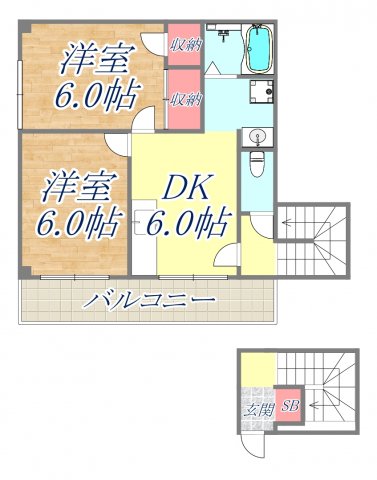 アージュドニベの間取り写真