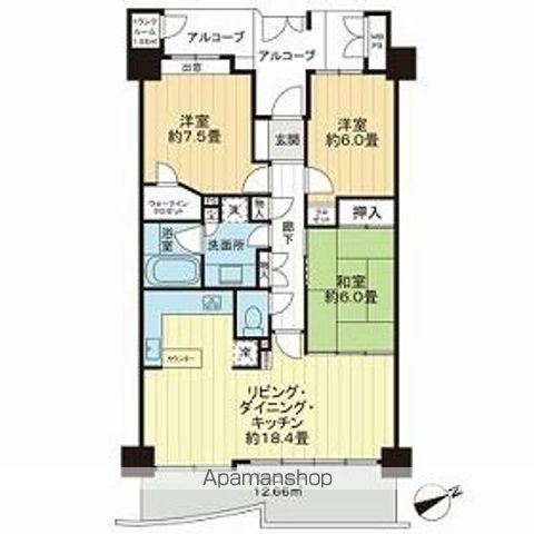 ライオンズタワー仙台広瀬の間取り写真