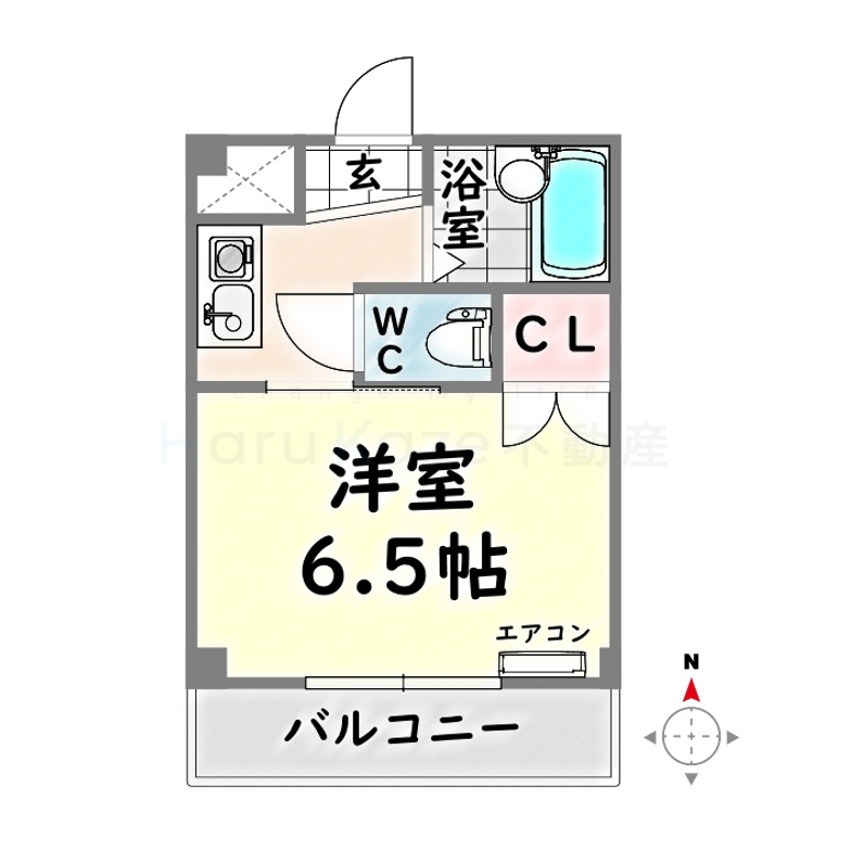 名鉄常滑線 大江駅 徒歩3分 3階建 築33年の間取り写真