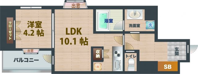 ＪＲ中央線 高円寺駅 徒歩8分 8階建 築22年の間取り写真