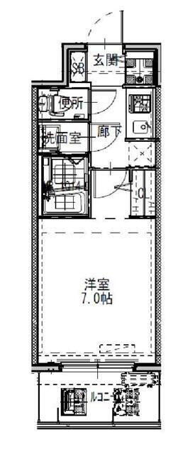 S-RESIDENCEドーム前千代崎の間取り写真