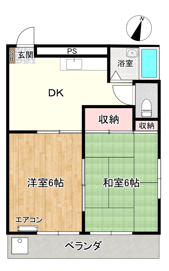 第一嶋田マンションの間取り