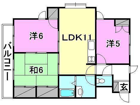 ファミールＫ２の間取り