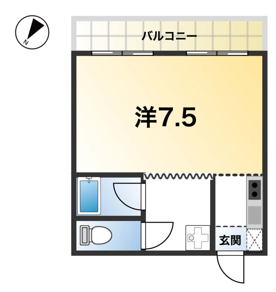 クロスコートの間取り