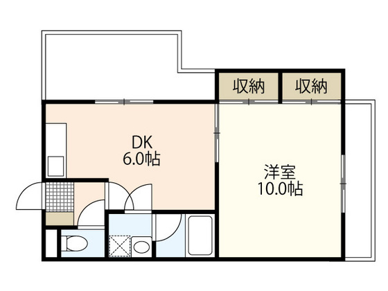 広島県広島市南区翠５（マンション）の賃貸物件の間取り