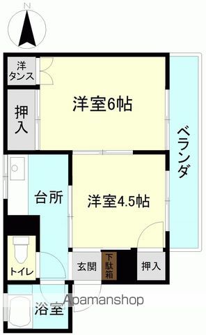 コーポチェリーパークの間取り写真