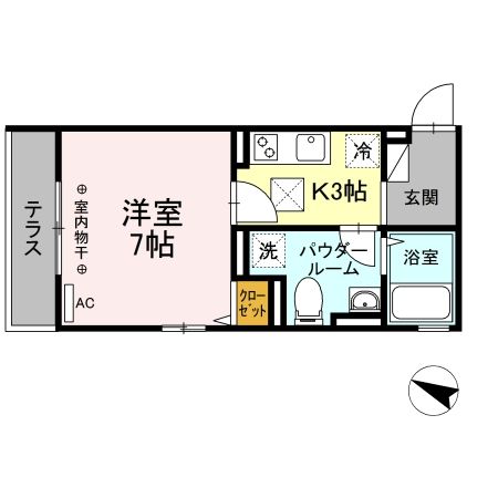 神奈川県藤沢市辻堂太平台２（アパート）の賃貸物件の間取り