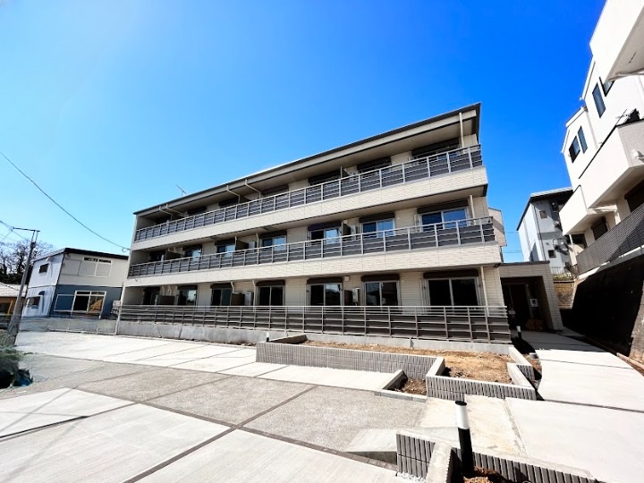 建物外観　閑静な住宅地で前面棟無し！