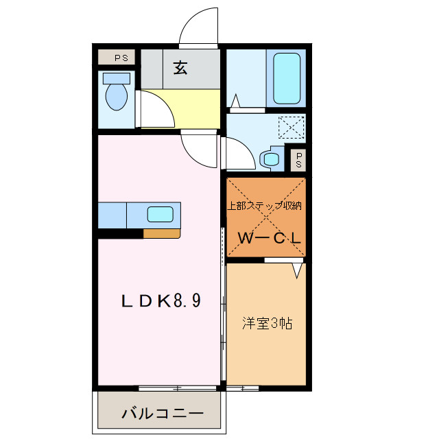 グランド ソレーユ　Ｂの間取り