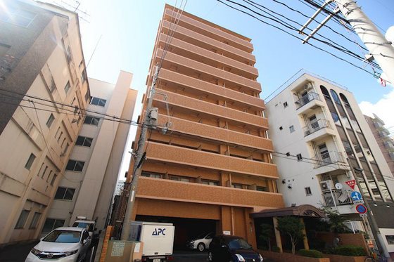 【ライオンズマンション岡山内山下の建物外観】