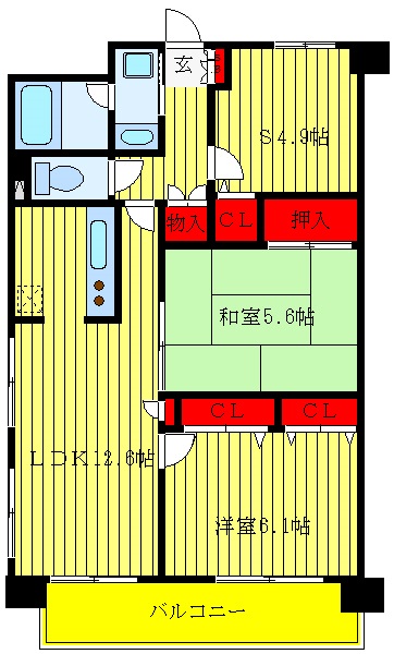 本駒込Kマンションの間取り