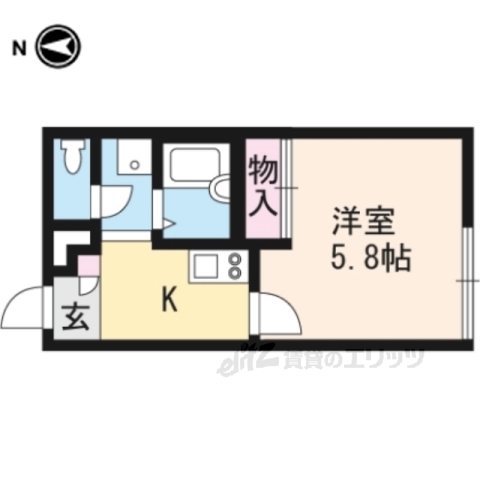 レオパレスボンマルシェ山科の間取り