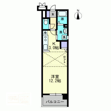 アルファレガロ岡山駅前の間取り