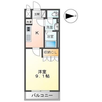 市原市辰巳台東のアパートの間取り