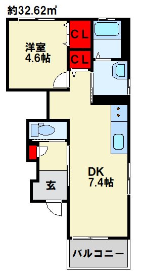 アレッジオ Kの間取り