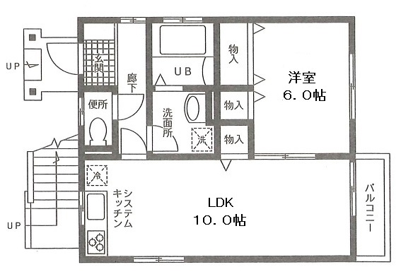 ウエストＧII　C棟の間取り