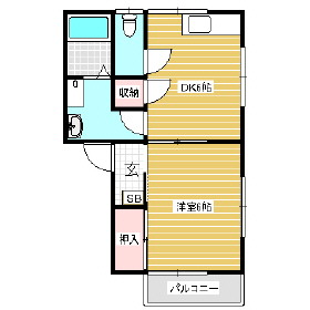 コーポ中嶋の間取り