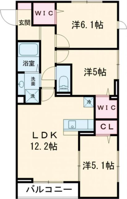 ラリュール江戸川IIの間取り