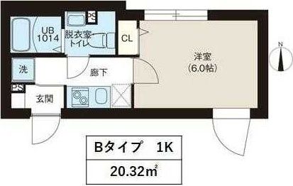 レピュア町屋レジデンスIIの間取り