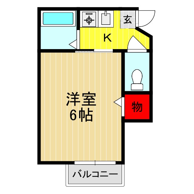 シャンブル桜の間取り