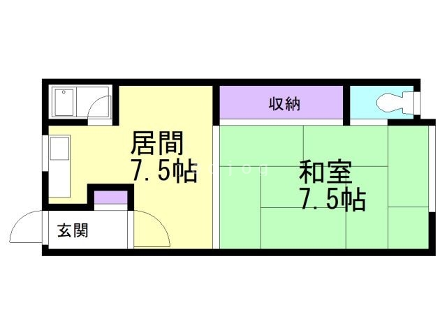 協和マンション（左）の間取り