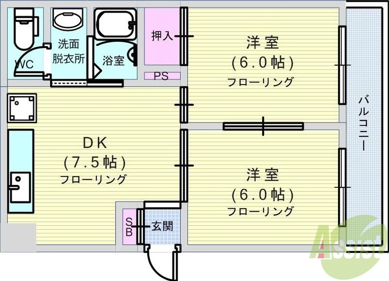 CITYSPIRE立売堀_間取り_0