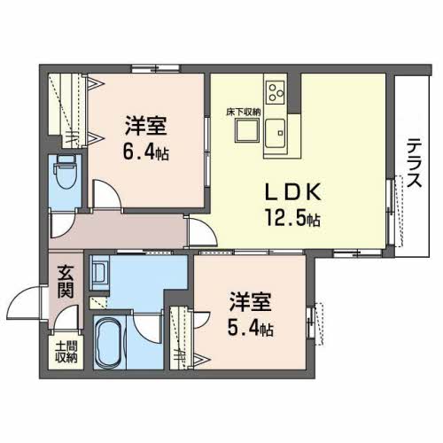 シャーメゾン陽明IIの間取り