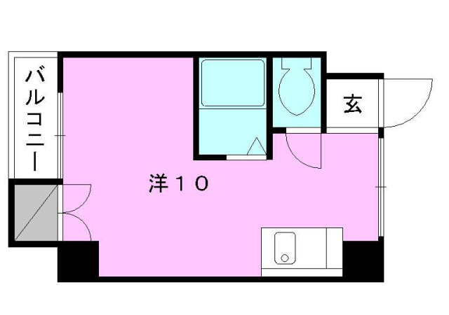 松山市南町のマンションの間取り