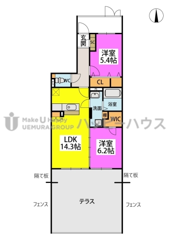 （仮称）プレアev塔原東３丁目の間取り