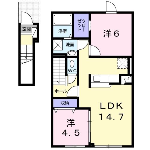 グレイス　ラフィネ　Ｋの間取り