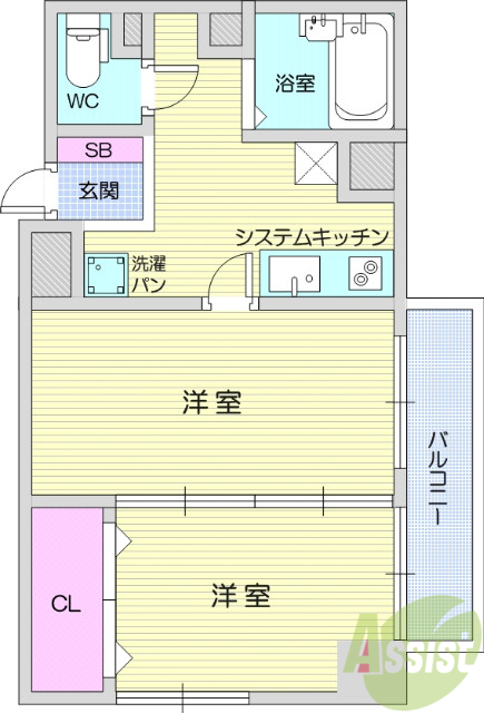 リビングステージ東仙台の間取り