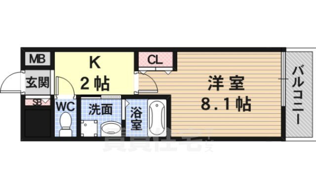 シティフラット尼崎の間取り