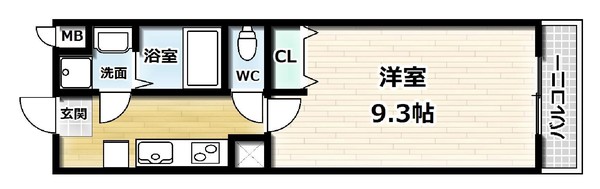 エルベコート宇治駅前の間取り