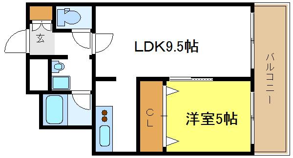 スチューデント平野の間取り