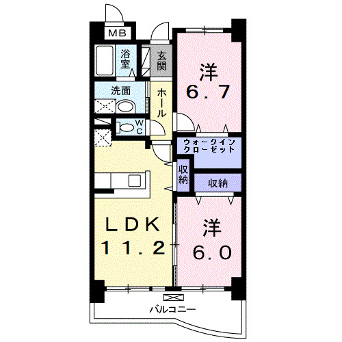 プラシードの間取り