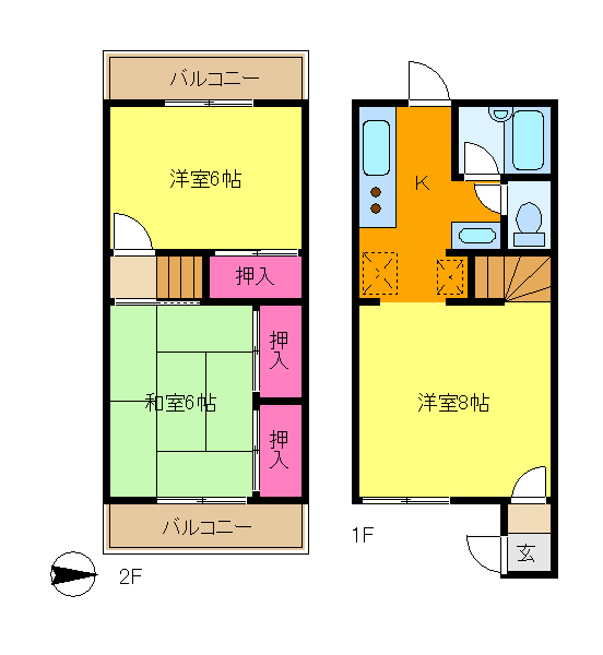 【ガーデンパレスＡの間取り】