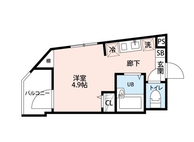 足立区中川のアパートの間取り