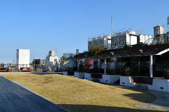 【平塚市夕陽ケ丘のアパートの公園】