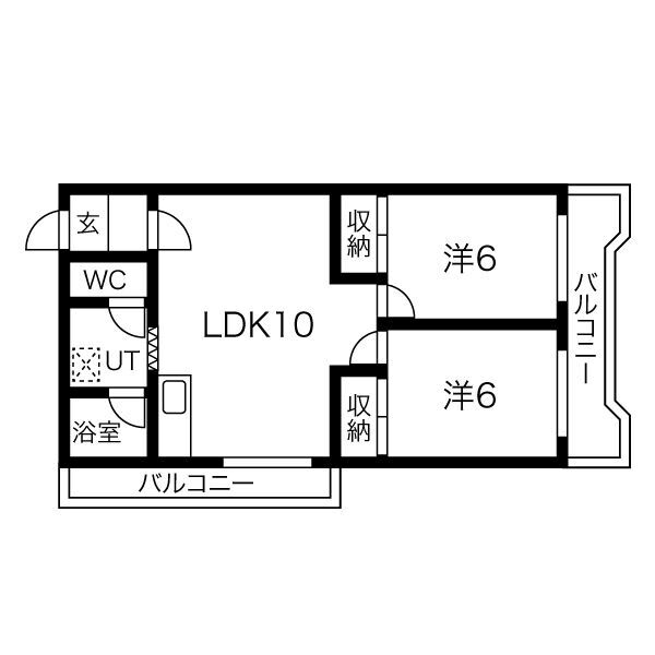 コーポラス今宿の間取り