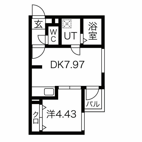 プレジール医大前の間取り