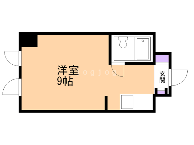 札幌市北区東茨戸一条のマンションの間取り