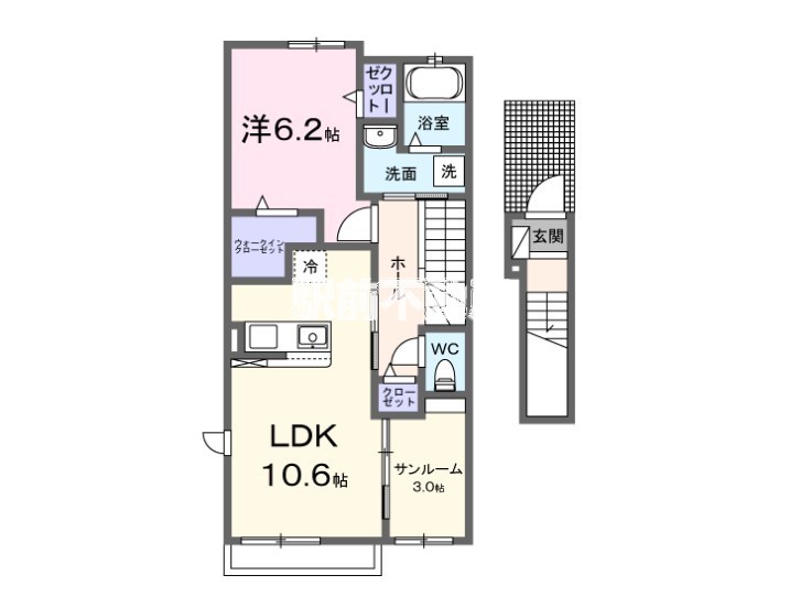 【セイバリー　ＵＡ　IIIの間取り】