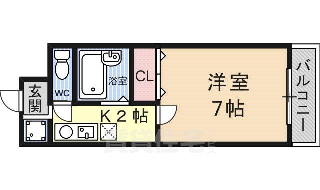 大津市一里山のマンションの間取り