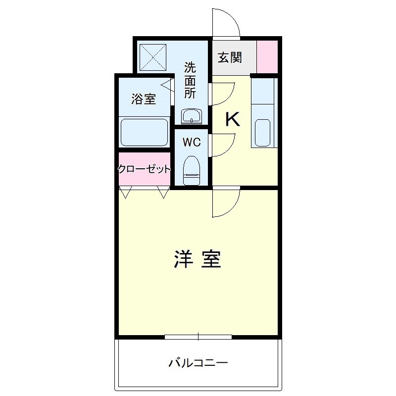 浜松市浜名区貴布祢のマンションの間取り