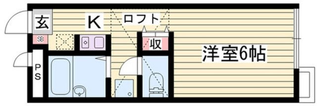 姫路市町坪南町のアパートの間取り