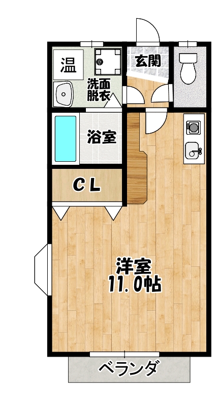 サニーコーポ西牧野の間取り