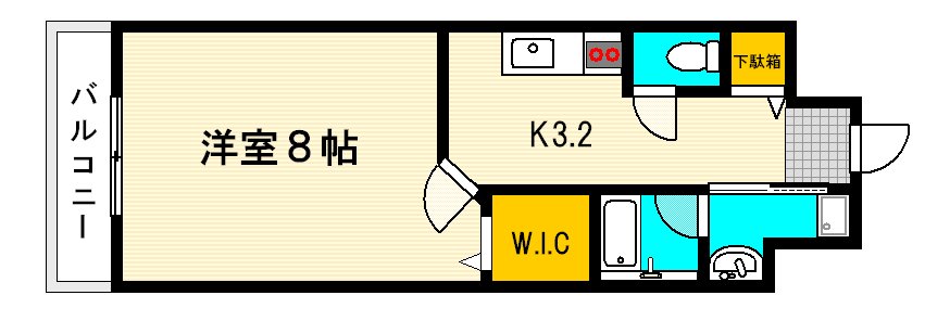 広島市西区西観音町のマンションの間取り