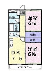 【ハイツ上屋敷の間取り】