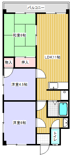 コテージ千秀水口の間取り